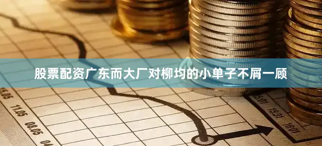 股票配资广东而大厂对柳均的小单子不屑一顾